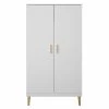 Armoire Avec Penderie Et étagères Finition Blanc Mat Et Bois L100 Cm ELIAS -Boutique Miliboo armoire avec penderie et etageres finition blanc mat et bois l100 cm elias 53333 63a1743c4a6d7 1200 675