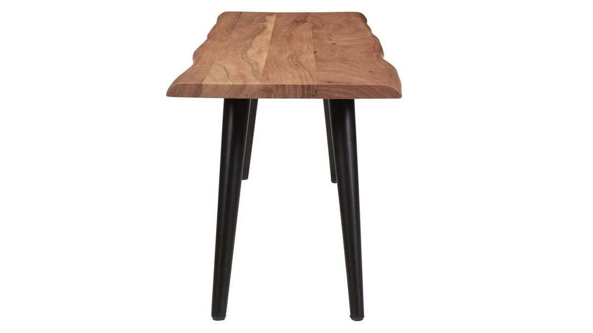 Banc Industriel Bois Massif Et Métal Noir L145 Cm EDGE 5 Banc Industriel Bois Massif Et Métal Noir L145 Cm EDGE – Image 3