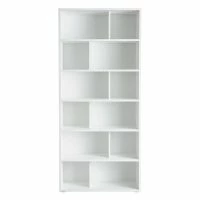 Bibliothèque Design Bois Blanc L92 Cm EPURE
