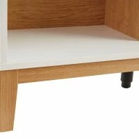 Bibliothèque Design En Bois Clair Chêne Et Blanc L90 Cm ABEL -Boutique Miliboo bibliotheque design en bois clair chene et blanc l90 cm abel 53928 63eba14b942c0 1200 675