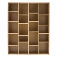 Bibliothèque Design Finition Bois Chêne L149 Cm RYTHM