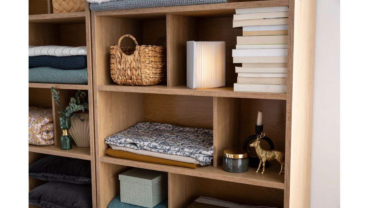 Bibliothèque Design Finition Bois Chêne L92 Cm EPURE 8 Bibliothèque Design Finition Bois Chêne L92 Cm EPURE – Image 6