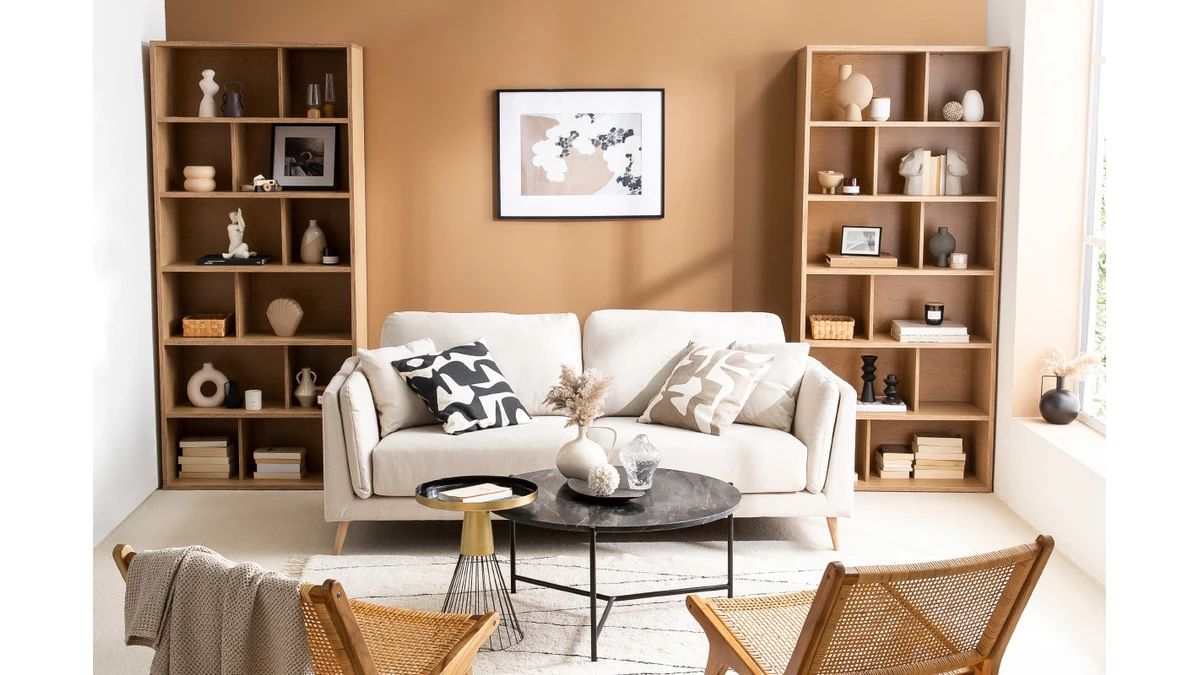 Bibliothèque Design Finition Bois Chêne L92 Cm EPURE 7 Bibliothèque Design Finition Bois Chêne L92 Cm EPURE – Image 5