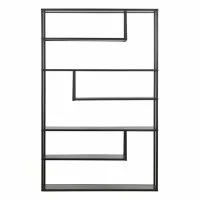 Bibliothèque Design Métal Noir L125 Cm TETRIS