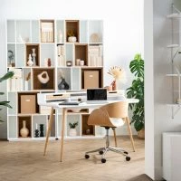 Bibliothèque Modulable Blanche Et Finition Bois Chêne L85 Cm JAZZ -Boutique Miliboo bibliotheque modulable blanche et finition bois chene l85 cm jazz 44470 60bdf5eae86dd 1200 675