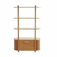 Bibliothèque Ouvertes Avec Rangements Portes Coulissantes En Bois Clair Chêne L90 Cm EPIC -Boutique Miliboo bibliotheque ouvertes avec rangements portes coulissantes en bois clair chene l90 cm epic 53927 63e3d7a39091f 1200 675