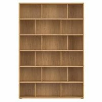 Bibliothèque Scandinave Finition Bois Chêne L140 Cm EPURE