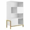 Bibliothèque Scandinave Multi Rangements Blanche Et Bois Chêne Massif L90 Cm CELESTINE -Boutique Miliboo bibliotheque scandinave multi rangements blanche et bois chene massif l90 cm celestine 52324 621d377fb9520 1200 675