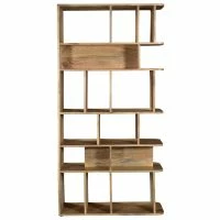 Bibliothèque Séparateur D'espace En Bois Manguier Massif L88 Cm RUPAH - Miliboo & Stéphane Plaza