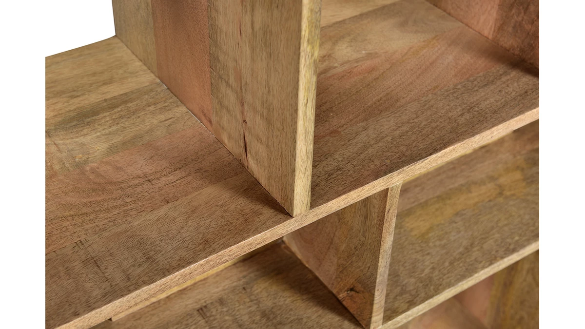 Bibliothèque Séparateur D'espace En Bois Manguier Massif L88 Cm RUPAH - Miliboo & Stéphane Plaza 7 Bibliothèque Séparateur D'espace En Bois Manguier Massif L88 Cm RUPAH - Miliboo & Stéphane Plaza – Image 5