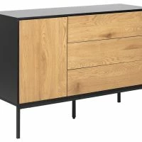 Buffet Bas Industriel Bois Et Métal Noir 1 Porte 3 Tiroirs L120 Cm TRESCA -Boutique Miliboo buffet bas industriel bois et metal noir 1 porte 3 tiroirs l120 cm tresca 48022 5e70e72772473 1200 675
