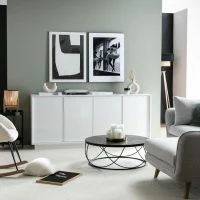 Buffet Design Blanc Laqué Brillant 4 Portes L180 Cm COMO 12 Buffet Design Blanc Laqué Brillant 4 Portes L180 Cm COMO -Boutique Miliboo buffet design blanc laque brillant 4 portes l180 cm como 48586 615b21a0eed68 1200 675