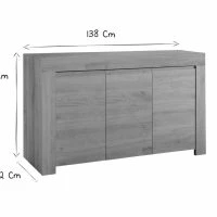 Buffet Design Bois Chêne 3 Portes L138 Cm TINO 16 Buffet Design Bois Chêne 3 Portes L138 Cm TINO -Boutique Miliboo buffet design bois chene 3 portes l138 cm tino 48034 5ee0fd9f6e208 1200 675