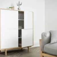 Buffet Haut Scandinave Bois Et Blanc 4 Portes L110 Cm SID -Boutique Miliboo buffet haut scandinave bois et blanc 4 portes l110 cm sid 43378 5bb3748aaeb2e 1200 675