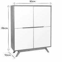 Buffet Haut Scandinave Bois Et Blanc L110 Cm HELIA 18 Buffet Haut Scandinave Bois Et Blanc L110 Cm HELIA -Boutique Miliboo buffet haut scandinave bois et blanc l110 cm helia 22187 5e970cea3715e 1200 675