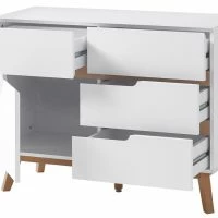 Buffet Scandinave Blanc Mat Et Bois 1 Porte 4 Tiroirs L97 Cm SKIVE 8 Buffet Scandinave Blanc Mat Et Bois 1 Porte 4 Tiroirs L97 Cm SKIVE -Boutique Miliboo buffet scandinave blanc mat et bois 1 porte 4 tiroirs l97 cm skive 48770 605c73c591b02 1200 675