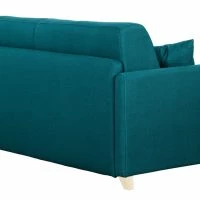 Canapé Convertible 3 Places En Tissu Bleu Paon Et Bois Clair Avec Matelas 12 Cm SKANDY -Boutique Miliboo canape convertible 3 places en tissu bleu paon et bois clair avec matelas 12 cm skandy 51330 61ade257de7bb 1200 675