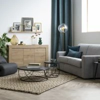 Canapé Convertible 3 Places En Tissu Gris Avec Matelas 12 Cm DOME -Boutique Miliboo canape convertible 3 places en tissu gris avec matelas 12 cm dome 46143 5f185154a3eec 1200 675