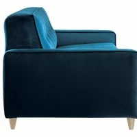 Canapé Convertible 3 Places En Tissu Velours Bleu Paon Et Bois Clair Avec Matelas 9 Cm CIGALE 12 Canapé Convertible 3 Places En Tissu Velours Bleu Paon Et Bois Clair Avec Matelas 9 Cm CIGALE -Boutique Miliboo canape convertible 3 places en tissu velours bleu paon et bois clair avec matelas 9 cm cigale 48402 61026d54e79bd 1200 675