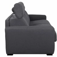 Canapé Convertible Avec Têtières Ajustables 3 Places En Tissu Effet Velours Gris Anthracite Avec Matelas 12 Cm NORO 13 Canapé Convertible Avec Têtières Ajustables 3 Places En Tissu Effet Velours Gris Anthracite Avec Matelas 12 Cm NORO -Boutique Miliboo canape convertible avec tetieres ajustables 3 places en tissu effet velours gris anthracite avec matelas 12 cm noro 48338 5ee8cea1d0ac1 1200 675