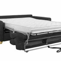 Canapé Convertible Avec Têtières Ajustables 3 Places En Tissu Effet Velours Gris Anthracite Et Bois Clair Avec Matelas 13 Cm GOYA -Boutique Miliboo canape convertible avec tetieres ajustables 3 places en tissu effet velours gris anthracite et bois clair avec matelas 13 cm goya 49553 6052432947ccb 1200 675
