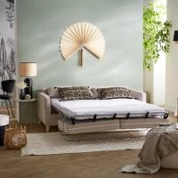 Canapé Convertible Scandinave 3 Places En Tissu Beige Et Bois Clair Avec Matelas 10 Cm PAPEL 19 Canapé Convertible Scandinave 3 Places En Tissu Beige Et Bois Clair Avec Matelas 10 Cm PAPEL -Boutique Miliboo canape convertible scandinave 3 places en tissu beige et bois clair avec matelas 10 cm papel 51038 62d969988f70a 1200 675