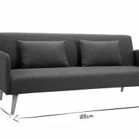 Canapé Convertible Scandinave 3 Places En Tissu Gris Foncé Et Bois Clair LULA 16 Canapé Convertible Scandinave 3 Places En Tissu Gris Foncé Et Bois Clair LULA -Boutique Miliboo canape convertible scandinave 3 places en tissu gris fonce et bois clair lula 45495 5da089a17cd73 1200 675