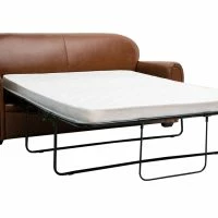 Canapé Convertible Vintage 3 Places Cuir Marron Et Bois Noir Avec Matelas 9 Cm CLUB 12 Canapé Convertible Vintage 3 Places Cuir Marron Et Bois Noir Avec Matelas 9 Cm CLUB -Boutique Miliboo canape convertible vintage 3 places cuir marron et bois noir avec matelas 9 cm club 49660 6197c9a219186 1200 675