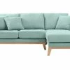 Canapé D'angle Droit Déhoussable 4 Places En Tissu Vert Lagon Et Bois Clair OSLO -Boutique Miliboo canape dangle droit dehoussable 4 places en tissu vert lagon et bois clair oslo 41590 5bbcc657a511b 1200 675