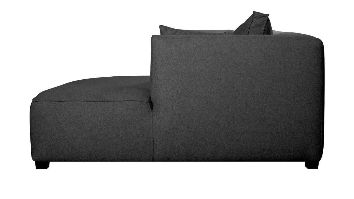 Canapé D'angle Droit Moderne Modulable Tissu Gris Anthracite PLURIEL 5 Canapé D'angle Droit Moderne Modulable Tissu Gris Anthracite PLURIEL – Image 3
