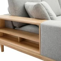 Canapé D'angle Gauche 5 Places Avec Rangements En Tissu Effet Velours Texturé Gris Clair Et Bois Clair KOMAO 15 Canapé D'angle Gauche 5 Places Avec Rangements En Tissu Effet Velours Texturé Gris Clair Et Bois Clair KOMAO -Boutique Miliboo canape dangle gauche 5 places avec rangements en tissu effet velours texture gris clair et bois clair komao 50920 623aed07ad3aa 1200 675