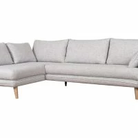 Canapé D'angle Gauche Scandinave 5 Places En Tissu Gris Clair Chiné Et Bois Clair CREEP -Boutique Miliboo canape dangle gauche scandinave 5 places en tissu gris clair chine et bois clair creep 49225 5fa9682762bdb 1200 675