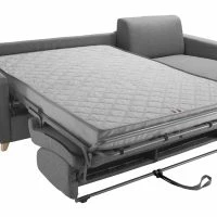 Canapé D'angle Réversible Et Convertible Avec Coffre 4 Places En Tissu Gris Et Bois Clair GRAHAM -Boutique Miliboo canape dangle reversible et convertible avec coffre 4 places en tissu gris et bois clair graham 53922 63ee2df88ed1f 1200 675