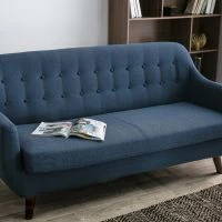 Canapé Déhoussable 3 Places En Tissu Bleu Foncé Et Bois Foncé YNOK -Boutique Miliboo canape dehoussable 3 places en tissu bleu fonce et bois fonce ynok 33589 5cb5cc7dcaa88 1200 675