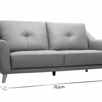 Canapé Design 3 Places Cuir Gris Et Bois Clair ARNOLD -Boutique Miliboo canape design 3 places cuir gris et bois clair arnold 47853 5ed913950e4c4 1200 675