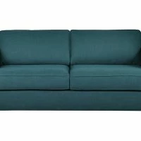 Canapé Design 3 Places En Tissu Bleu Paon GOTTA