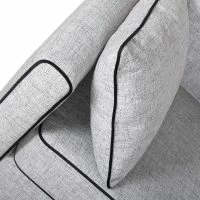 Canapé Design 3 Places En Tissu Gris Chiné Et Velours Noir HARRISON - Miliboo & Stéphane Plaza -Boutique Miliboo canape design 3 places en tissu gris chine et velours noir harrison miliboo et stephane plaza 48592 5f635784166da 1200 675