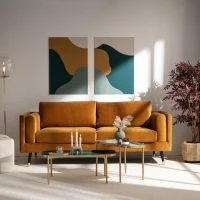 Canapé Design 3 Places En Tissu Velours Jaune, Bois Noir Et Métal Doré STING 15 Canapé Design 3 Places En Tissu Velours Jaune, Bois Noir Et Métal Doré STING -Boutique Miliboo canape design 3 places en tissu velours jaune bois noir et metal dore sting 50826 61fd0b8d8b009 1200 675