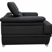 Canapé Design Avec Têtières Ajustables 2 Places Cuir Noir Et Acier Chromé EWING -Boutique Miliboo canape design avec tetieres ajustables 2 places cuir noir et acier chrome ewing 23225 62fe03427abbb 1200 675