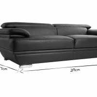 Canapé Design Avec Têtières Ajustables 3 Places Cuir Blanc Et Acier Chromé EWING -Boutique Miliboo canape design avec tetieres ajustables 3 places cuir blanc et acier chrome ewing 23224 5f4512f65ee8d 1200 675