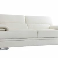 Canapé Design Avec Têtières Ajustables 3 Places Cuir Blanc Et Acier Chromé EWING -Boutique Miliboo canape design avec tetieres ajustables 3 places cuir blanc et acier chrome ewing 23224 62fe04af02895 1200 675