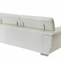 Canapé Design Avec Têtières Ajustables 3 Places Cuir Blanc Et Acier Chromé EWING -Boutique Miliboo canape design avec tetieres ajustables 3 places cuir blanc et acier chrome ewing 23224 62fe04ba80ee8 1200 675