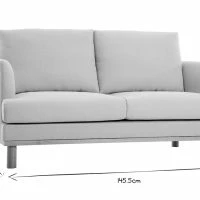 Canapé Scandinave 2 Places En Tissu Beige Et Bois Clair HOBART -Boutique Miliboo canape scandinave 2 places en tissu beige et bois clair hobart 51570 6272331c6a524 1200 675