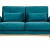 Canapé Scandinave 2 Places En Tissu Velours Bleu Pétrole Et Bois Clair EKTOR -Boutique Miliboo canape scandinave 2 places en tissu velours bleu petrole et bois clair ektor 48094 5f0455d698601 1200 675