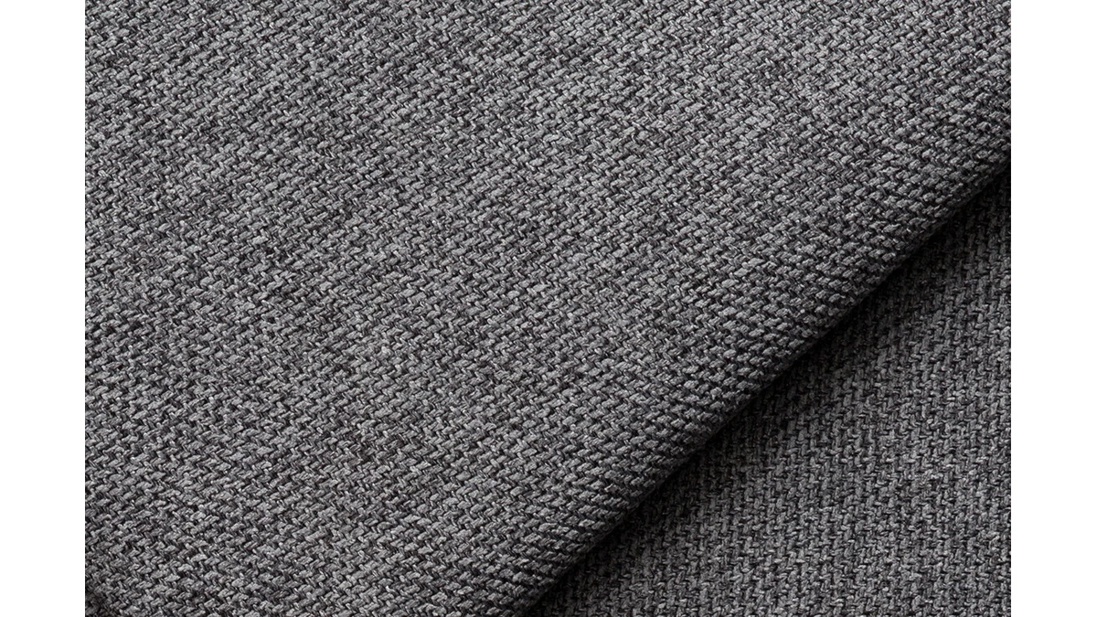 Canapé Scandinave 3 Places En Tissu Gris Anthracite Et Bois Clair CREEP 7 Canapé Scandinave 3 Places En Tissu Gris Anthracite Et Bois Clair CREEP – Image 5