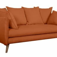 Canapé Scandinave 3 Places En Tissu Velours Côtelé Terre Brûlée Et Bois Clair OLYMPIA -Boutique Miliboo canape scandinave 3 places en tissu velours cotele terre brulee et bois clair olympia 52008 624b11d553aa4 1200 675