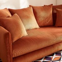 Canapé Scandinave 3 Places En Tissu Velours Côtelé Terre Brûlée Et Bois Clair OLYMPIA -Boutique Miliboo canape scandinave 3 places en tissu velours cotele terre brulee et bois clair olympia 52008 634e78fba232b 1200 675