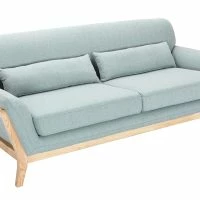 Canapé Scandinave 3 Places En Tissu Vert Lagon Et Bois Clair YOKO -Boutique Miliboo canape scandinave 3 places en tissu vert lagon et bois clair yoko 40800 5bbcc61bf3d6c 1200 675