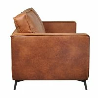 Canapé Vintage 2 Places Cuir Marron Cognac Aspect Vieilli Et Métal Noir SONNY -Boutique Miliboo canape vintage 2 places cuir marron cognac aspect vieilli et metal noir sonny 52271 624acdb582fca 1200 675