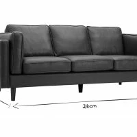 Canapé Vintage 3 Places Cuir Marron Et Bois Foncé BRADLEY -Boutique Miliboo canape vintage 3 places cuir marron et bois fonce bradley 48888 603762dbaae3b 1200 675